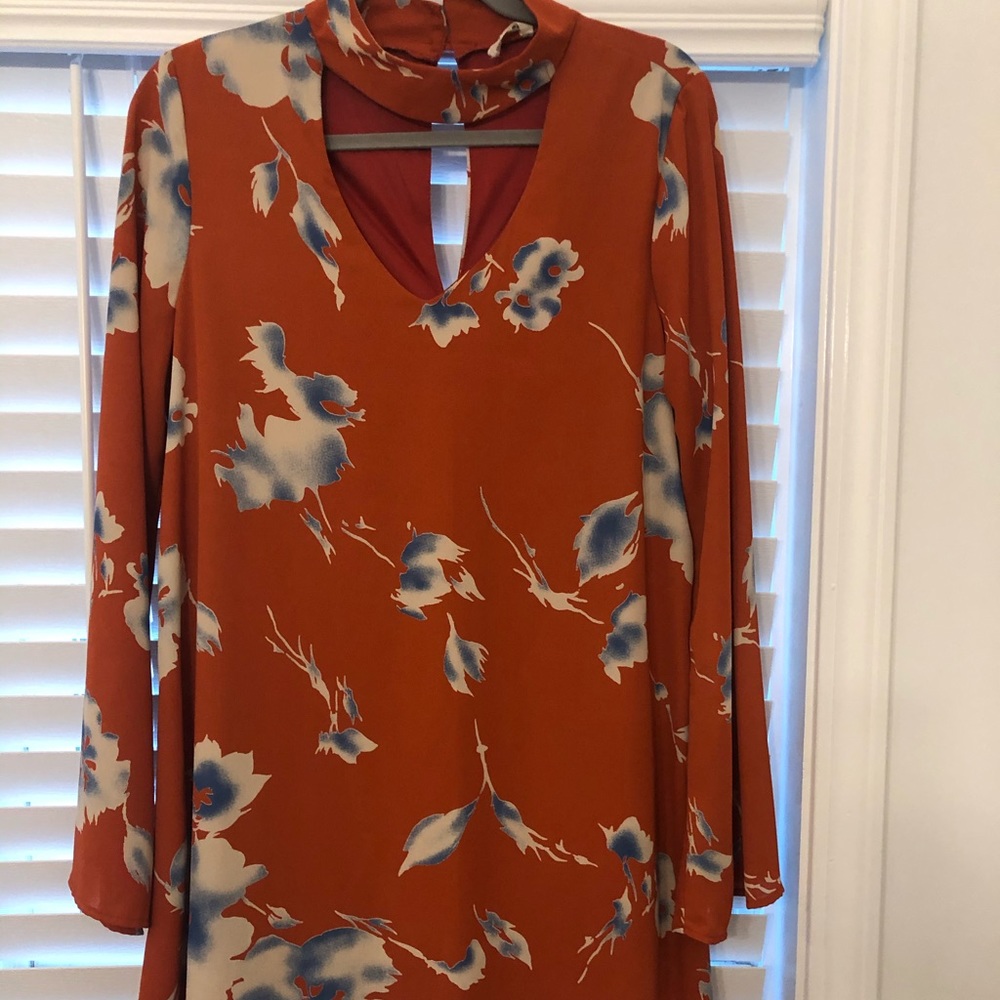 Floral Boho Keyhole Dress